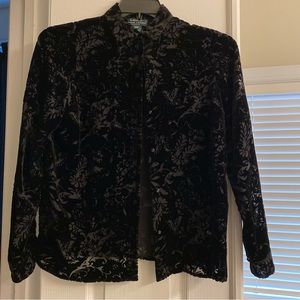 Lauren Ralph Lauren Black Blouse - Petite Small